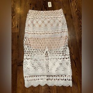 White Lace Skirt